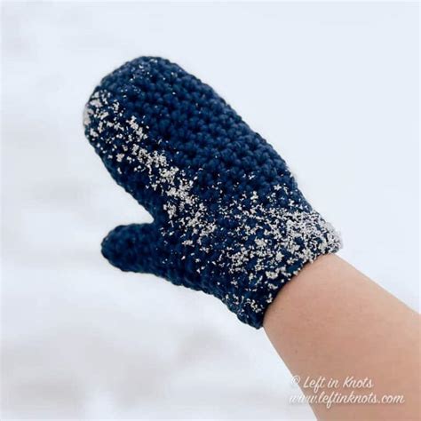 Fast and Chunky Mittens - Free Crochet Pattern - Left in Knots