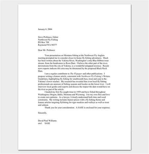 Query Letter Template - 7+ Formats, Samples & Examples