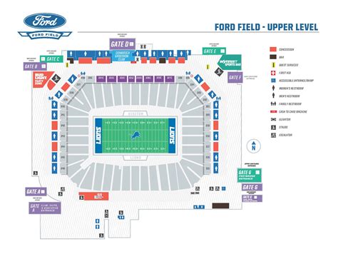 Seating Maps | Ford Field