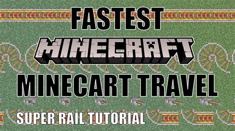 Minecraft Fastest Rail System | How to build a Fast Rail System \ Check Description - YouTube