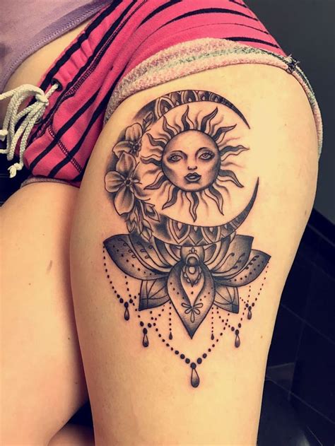 50 Meaningful and Beautiful Sun and Moon Tattoos - KickAss Things