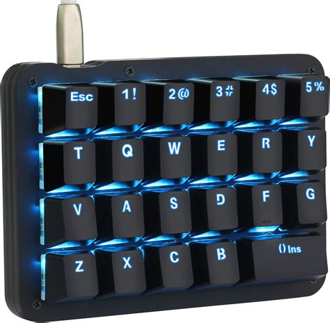 Amazon.co.jp: Koolertron One-Handed Keyboard, Macro Keyboard, Gaming Keyboard, Mechanical ...