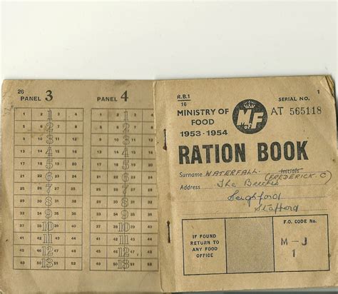 Owd Fred (Countryman): My Old Ration Book from WW2 ---236