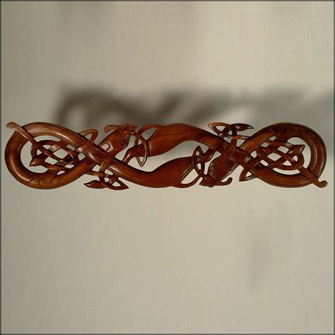 CM-04 Celtic Creature | Celtic, Viking and Lamp Woodcraft Carvings