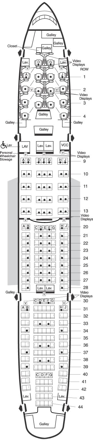 american airlines boeing 777 domestic seating map aircraft chart | American airlines, American ...