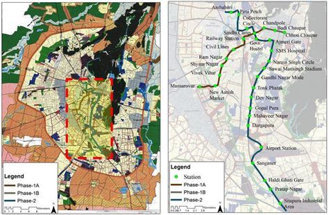 Proposed route of Jaipur Metro Rail in the city Source: (Jaipur... | Download Scientific Diagram