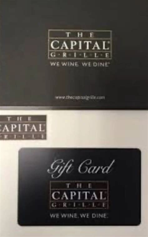 The Capital Grille Gift Card $115 | eBay