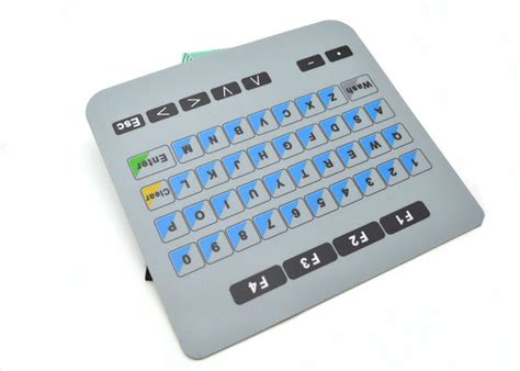 Durable Standard Flat Membrane Switch / Moisture Proof Rubber Membrane Keyboard