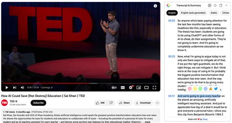 Sal Khan - How AI Could Save (Not Destroy) Education at TED Talk ...