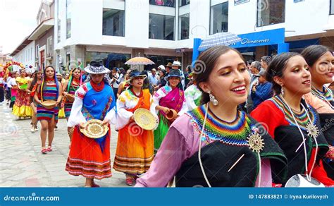 Folk Dancers Represent Variety of Ecuadorian Culture Editorial Photo - Image of event, cayambe ...