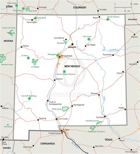 New Mexico Map Printable