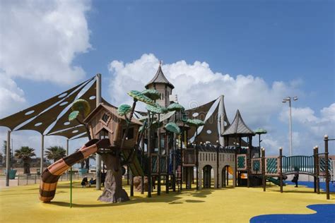 Ashdod, Israel - May 6, 2022: Children`s Playground Pirate Park in Ashdod, Israel Editorial ...