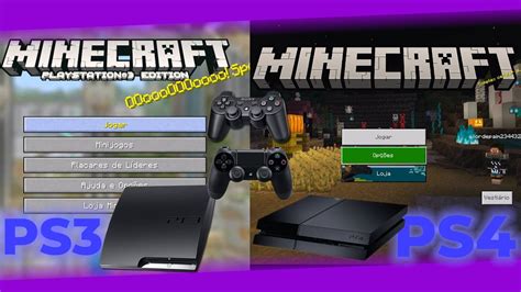 MINECRAFT DE PS3 VS PS4 - Comparação! - YouTube