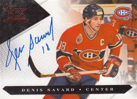 10-11 LUXURY SUITE AUTOGRAPH #22/199 Denis Savard | Savard, Montréal, Canadien