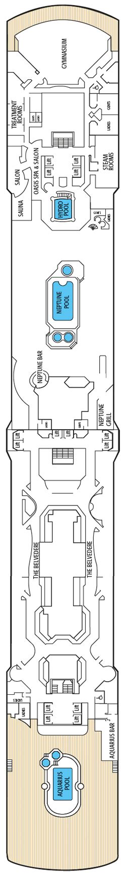 Arcadia Deck Plans: Ship Layout, Staterooms & Map - Cruise Critic