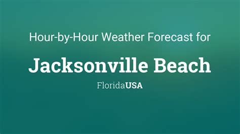 Hourly forecast for Jacksonville Beach, Florida, USA