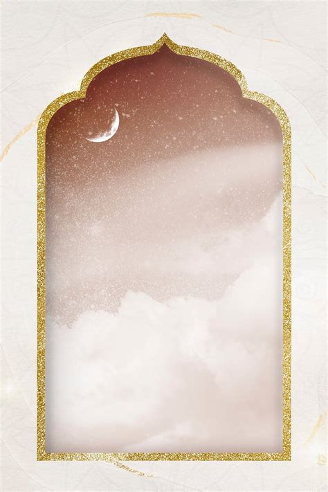 Gold Ramadan moon frame background | Premium Photo - rawpixel