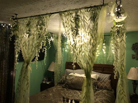 Forest Bedroom Aesthetic, Aesthetic Room Decor, Fairytale Room Aesthetic, Boho Bedroom, Punk ...