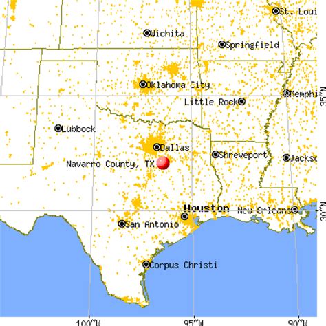 Navarro County, Texas detailed profile - houses, real estate, cost of living, wages, work ...