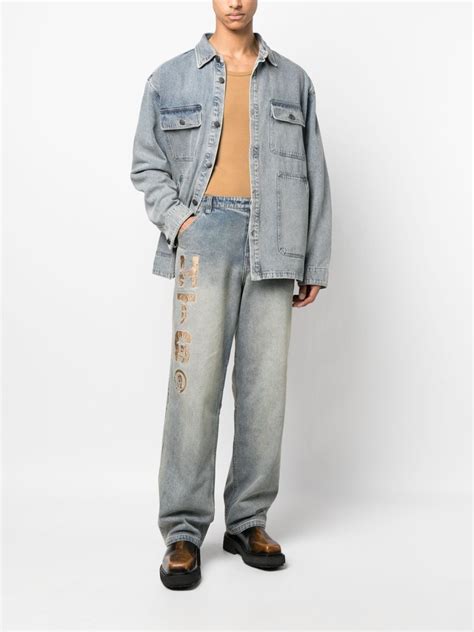 Honor The Gift logo-print Denim Trousers - Farfetch