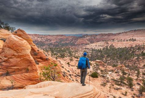 Hike in Utah stock photo. Image of america, people, hiker - 238776558