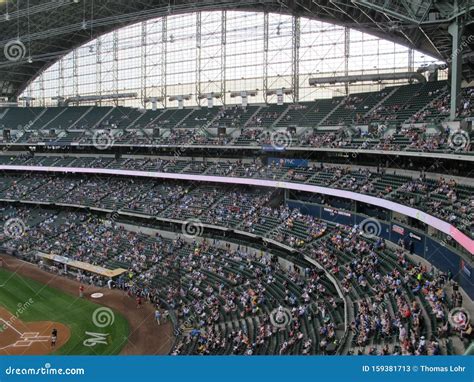 Miller Park in Milwaukee Wisconsin Home of the Milwaukee Brewers ...