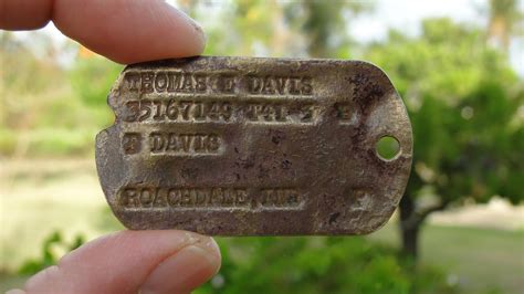 Fallen US WWII hero's Army dog tag found on Pacific island - The San Diego Union-Tribune