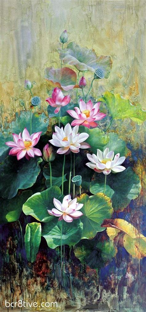 40 Peaceful Lotus Flower Painting Ideas - Bored Art