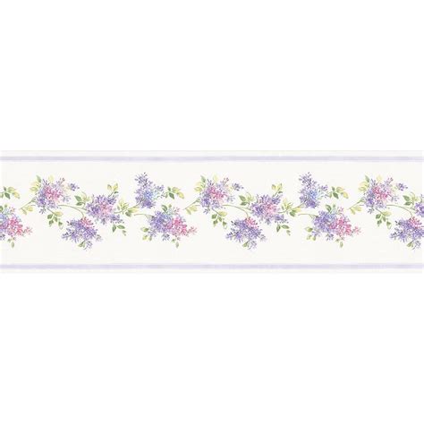 Norwall Lilac Wallpaper Border-FK78459 - The Home Depot