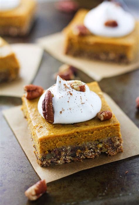 Skinny Pecan Pumpkin Pie Bars - It's Cheat Day Everyday