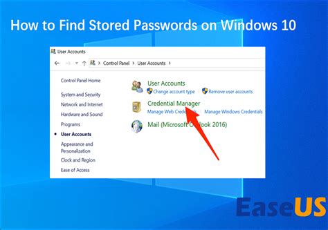 How to Find Stored Passwords on Windows 10 [4 Quick Ways]