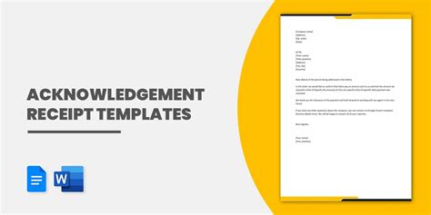 Acknowledgement Receipt Template - 14+ Free Word, PDF Format Download / Acknowledgement Receipt ...