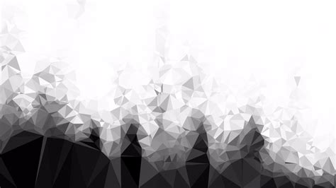 Free Black and White Polygonal Background Design Illustration