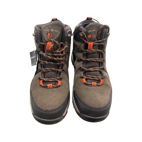 Eddie Bauer Men's Waterproof Harrison Leather Cushioned Hiking Boot (Brown, 13) - Walmart.com