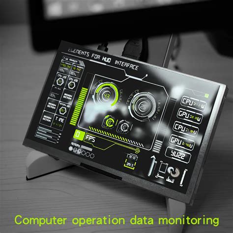 7" Computer Mini Monitor Chassis Temperature Fan Speed Monitoring 7 ...