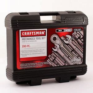 Craftsman 190 pc Professional Mechanics Tool Set Ratchet Socket Wrench ...