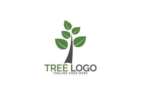 Green tree logo design. (155615) | Logos | Design Bundles