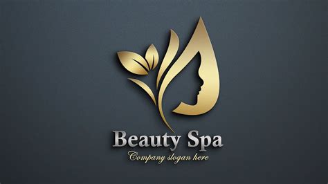 Beauty Logo Design in Adobe Photoshop - YouTube