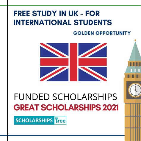 Free Study in UK - GREAT Scholarships in UK