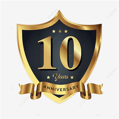 10th Anniversary Logo Vector Hd PNG Images, 10th Anniversary Badge Logo Icon, Logo Icons, Badge ...