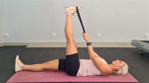 Hamstring Stretch With Band - Exercises For Injuries