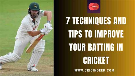 7 Techniques and Tips to Improve Your Batting in Cricket - Cricket Resolved