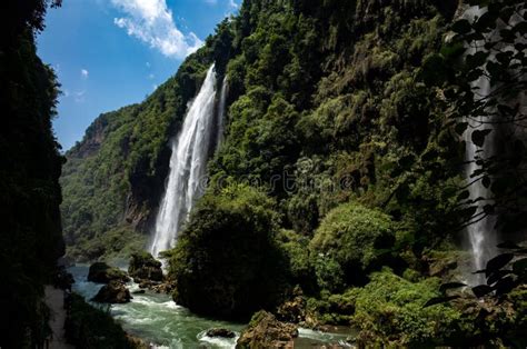 Waterfall in the Maling River Grand Canyon, Guizhou Province, China Stock Photo - Image of river ...