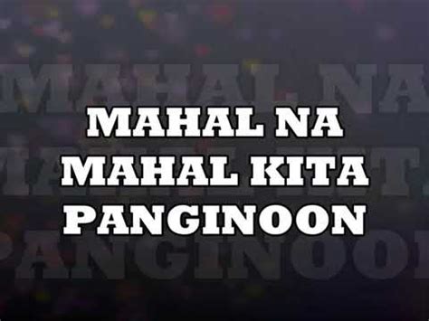 Mahal na Mahal Kita panginoon - YouTube