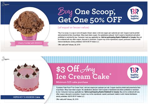 Baskin Robbins Canada NEW Love & Kisses Sundae + Valentine's Cake + Coupons! - Canadian Freebies ...