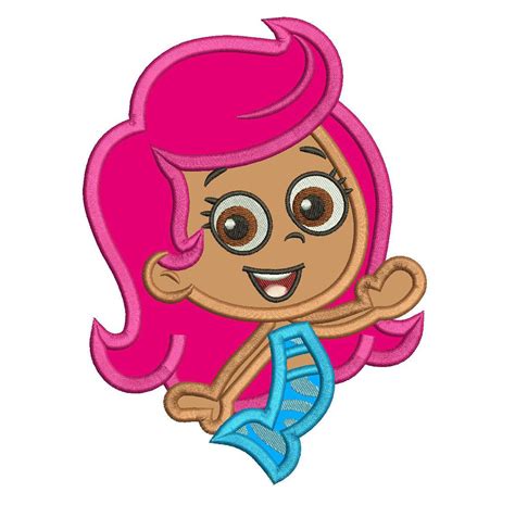 Molly Bubble Guppies Applique Design 3 sizes instant download