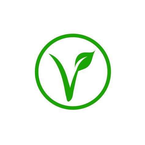 Universal vegetarian symbol- The V-label- V with a leaf. Vegetarian Art Print by Shawlin ...