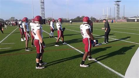 Linebacker drills at Tuesday's practice. - YouTube