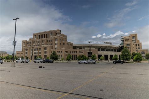 Notre Dame Football Stadium and Parking lot Photograph by John McGraw ...