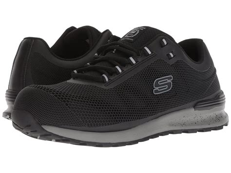 Lyst - Skechers Work Bulklin Comp Toe (black) Men's Lace Up Casual Shoes in Black for Men